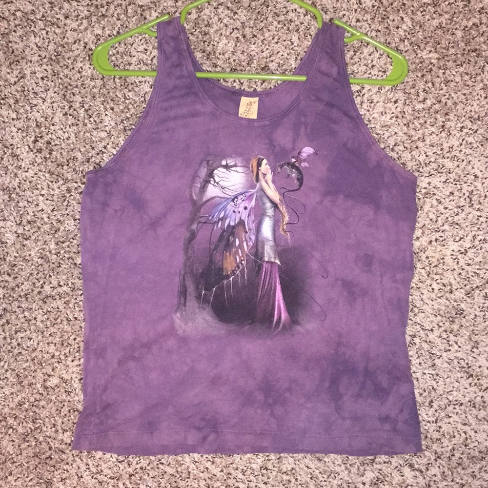 Mountain Woman - Dragon and fairy tank top